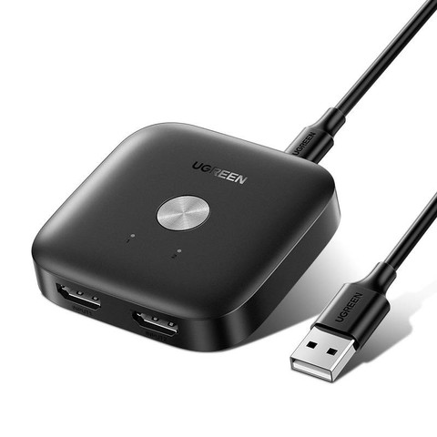 Schalter UGREEN CM333 2in1 HDMI 2.0 4K (schwarz)