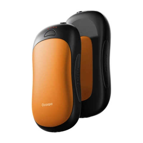 Ocoopa UT3 Pro Handwärmer mit Powerbank-Funktion 2x5000 mAh USB-C Orange-Schwarz
