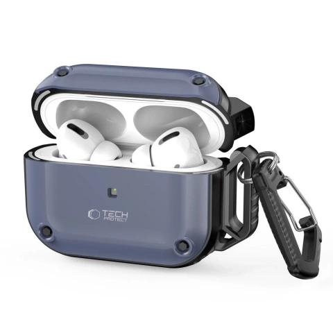 Rough Hook Schutzhülle für Kopfhörer für Apple Airpods Pro 1/2, Stahlblau