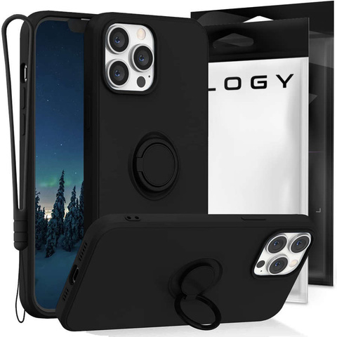 Ring Ultra Slim Alogy Silikonhülle für Apple iPhone 13 Pro Max Schwarz