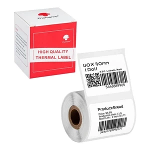 Phomemo Etikettenaufkleber 30x40mm 230 Stück weiß