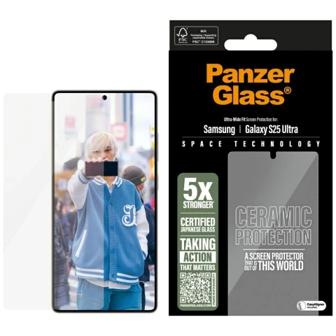 Keramikglas für Samsung Galaxy S25 Ultra PanzerGlass Keramik-Displayschutz
