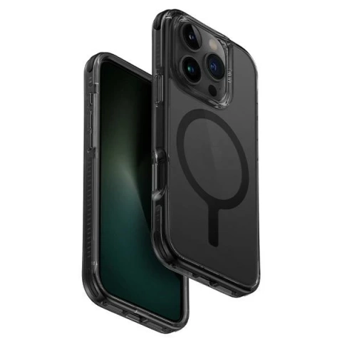 Etui UNIQ Combat für iPhone 16 Pro Max 6,9" Magclick Charging Czarny/Carbon Black