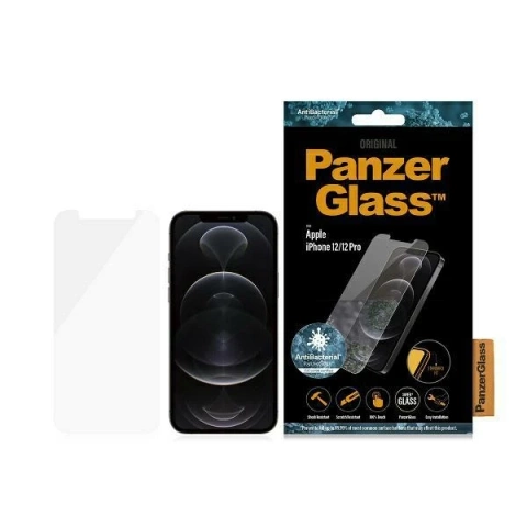 PanzerGlass Standard Superglas für iPhone 12/12 Pro Antibakteriell