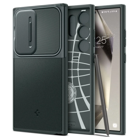 Etui Spigen Optik Armor für Samsung Galaxy S24 Ultra Abyss Green