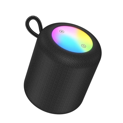 HOCO HC30 Bluetooth-Lautsprecher 5 W RGB LED Schwarz Tragbar