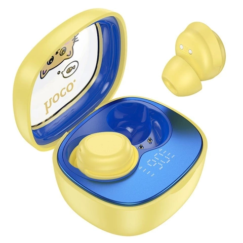 TWS-Kopfhörer für Kinder Hoco EW111 Bluetooth 5.4 Gelb
