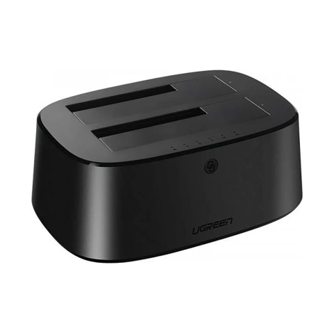Ugreen CM198 50857 Dockingstation mit USB 3.0 für SATA 2,5" 3,5" SSD HHD Netzteil EU - Schwarz