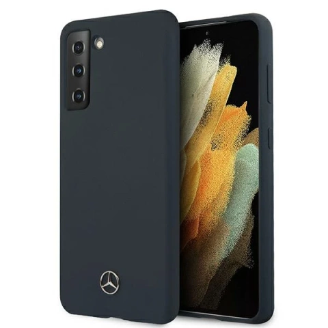 Etui Mercedes MEHCS21SSILNA für Samsung Galaxy S21 G991 Hardcase Silicone Line