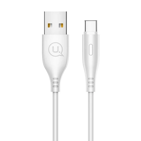 USAMS Kabel U18 USB-C 2A Schnellladung 1m weiß