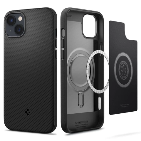 Etui Spigen Mag Armor für Apple iPhone 14 Plus Mattschwarz