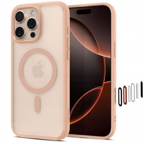 iPhone 16 Pro Spigen Ultra Hybrid „T“ Mag MagSafe Hülle Rosa