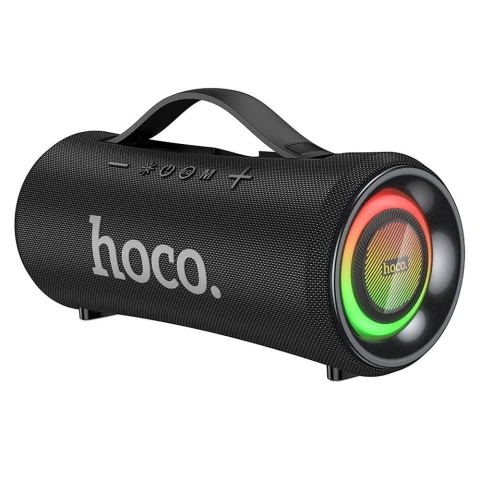 HOCO HA10 Bluetooth-Lautsprecher 2x20W Schwarz RGB Tragbar