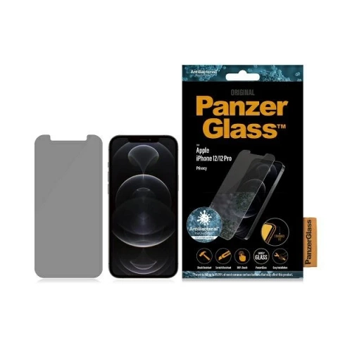 PanzerGlass Standard Super für iPhone 12/12 Pro Datenschutz Antibakteriell