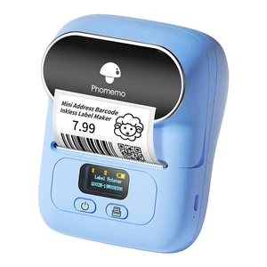 Phomemo M110 Bluetooth USB Tragbarer Etikettendrucker Blau