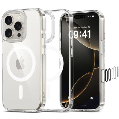 Etui Tech-Protect Flexair Hybrid MagSafe iPhone 16 Pro Max Klar