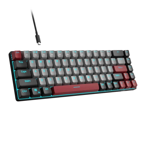 MageGee MK-BOX kabelgebundene Tastatur Schwarz und Grau