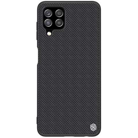 Nillkin Textured Case Strapazierfähige, verstärkte Hülle mit Gelrahmen und Nylon auf der Rückseite für Samsung Galaxy A22 4G schwarz