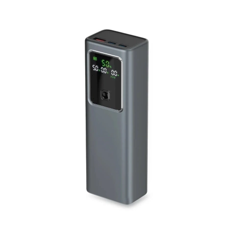 Powerbank SBS 20000mAh 100W LCD USB-C PD USB-A Szary
