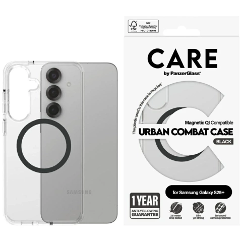 Etui do Samsung Galaxy S25 Plus CARE von PanzerGlass Flagship MagSafe Black
