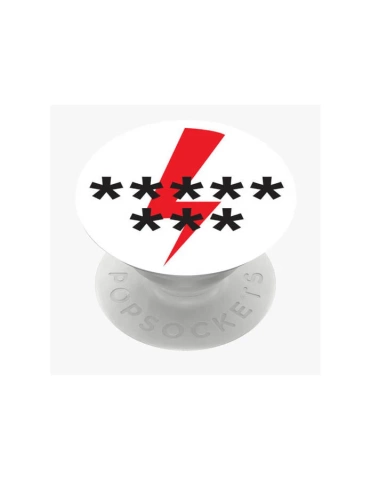 PopSockets Custom Holder - 8 Sterne Weiß für Telefone und Tablets