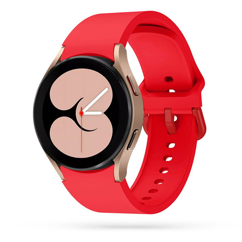 IconBand Gummiband für Samsung Galaxy Watch 4/5/5 PRO (40/42/44/45/46 MM) Korallenrot