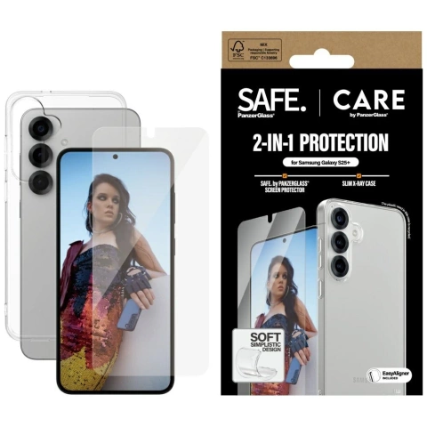 2in1 Set für Samsung Galaxy S25 CARE von PanzerGlass Glass Case