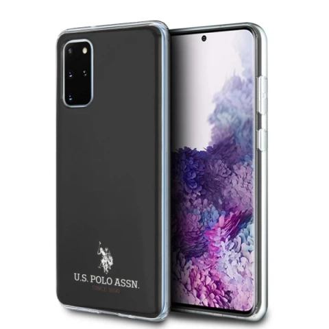US Polo Glänzende Handyhülle für Samsung Galaxy S20 Plus schwarz / schwarz