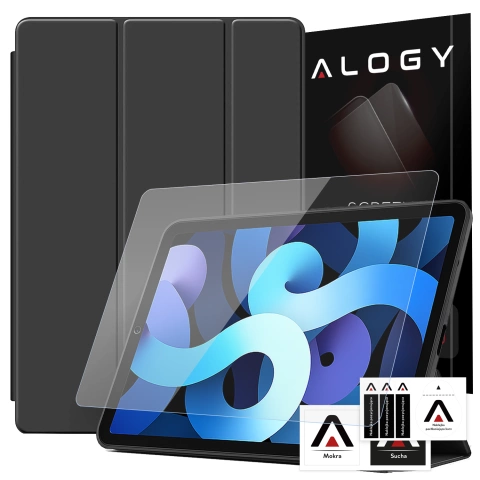Hülle für Apple iPad 10.2 9 Gen 8/7 2021/2020/2019 Smart Pencil Case Alogy TPU Tablet Cover Schwarz Glas
