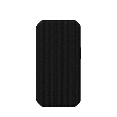 UAG Metropolis - Schutzhülle mit Klappe für iPhone 14 Pro (Kevlar-Schwarz)