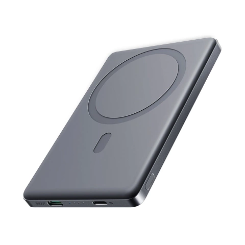 Joyroom 5000 mAh 20 W Powerbank mit induktiver Aufladung – Grau