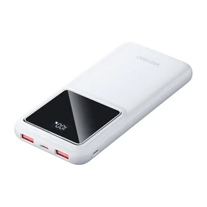 Powerbank Vention FHKW0 10000mAh, Micro-USB, USB-C, 2xUSB-A, 22,5W (weiß)