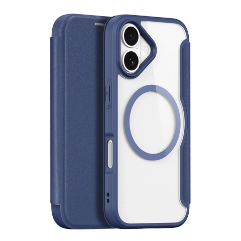 Etui do iPhone 17 Air Dux Ducis Skin X Pro MagSafe Portfel Niebieskie
