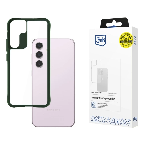 Hülle für Samsung Galaxy S24 - 3mk Satin Armor Case Grün