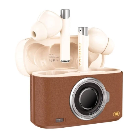 ONIKUMA T18 Bluetooth In-Ear-Kopfhörer Braun