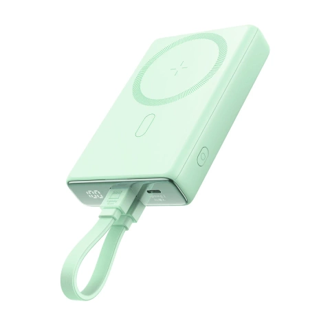 Powerbank 10000mAh Joyroom JR-PBM01 20W MagSafe mit Ständer grün