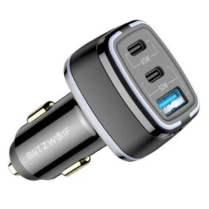BlitzWolf BW-BC4 Autoladegerät 115 W 3-Port USB-C PD QC FCP AFC SCP