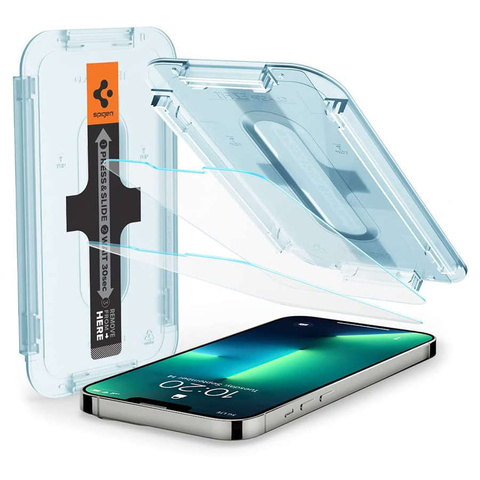 2x Spigen Glas.tR EZ Fit Panzerglas für Apple iPhone 13/13 Pro / 14