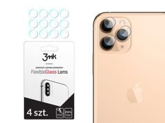 4x 3mk Flexibles Glas für die Kameralinse Apple iPhone 11 Pro