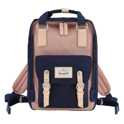 Himawari Laptop-Rucksack 14'' Marineblau und Rosa