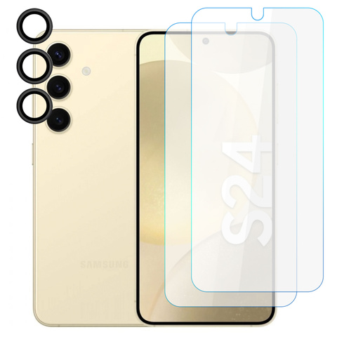 Supreme-Set aus gehärtetem Glas für Samsung Galaxy S24 Klar
