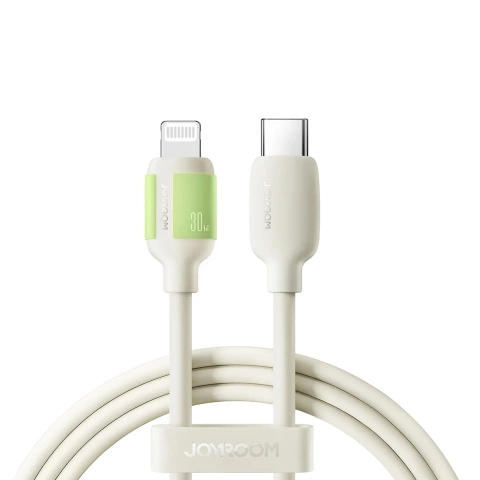 Joyroom S-A53 30W USB-C auf Lightning Kabel 2m Fluoreszierendes Beige