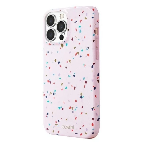 UNIQ-Hülle Coehl Terrazzo iPhone 13 Pro Max 6,7 "Rosa / Blush Pink
