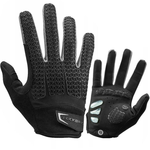 Sport-Radhandschuhe M RockBros Radhandschuhe S169-1-M Schwarz