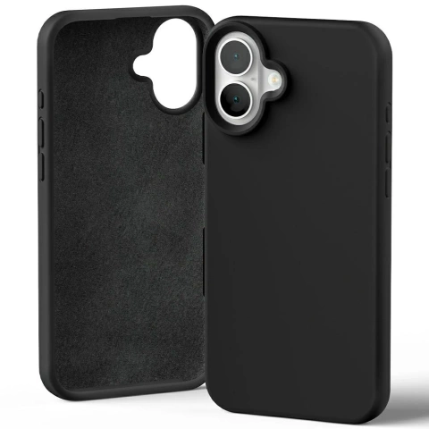 Mercury Silikonhülle für iPhone 16 Plus 6,7" Schwarz