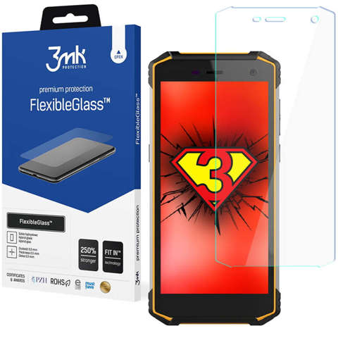 3mk Hybrid-Schutzglas Flexibles Glas 7H für MyPhone Hammer Energy 2