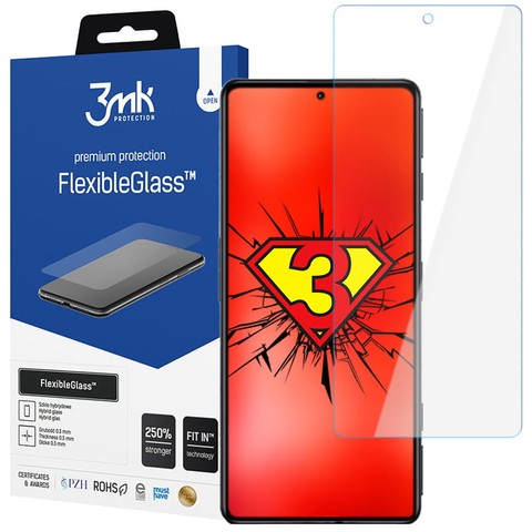 3mk Hybrid-Schutzglas Flexibles Glas 7H für Xiaomi Poco F4 GT / Redmi K50 GE