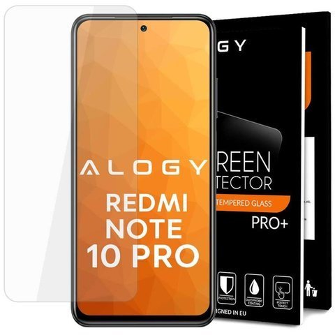 Alogie gehärtetes Glas für den Bildschirm für Xiaomi Redmi Note 10 Pro