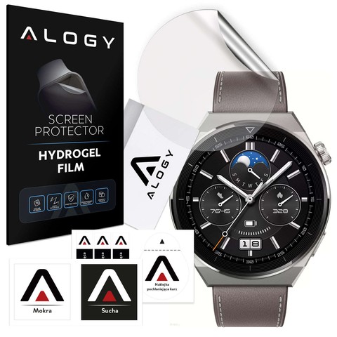 Alogy Hydrogel Hydrogel-Schutzfolie für Smartwatch für Huawei Watch GT 3 Pro 46 mm