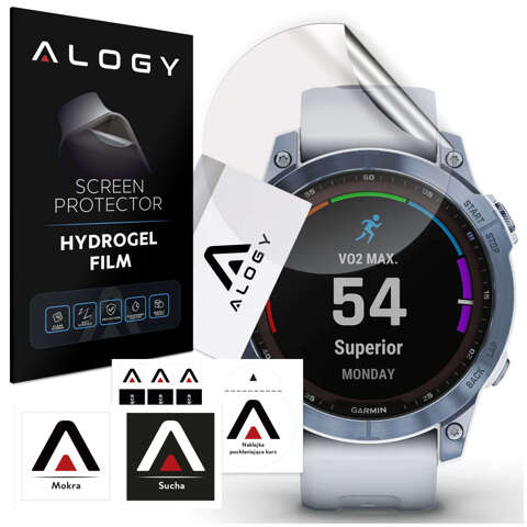 Alogy Hydrogel-Schutzfolie für Garmin Fenix ​​​​7x Smartwatch